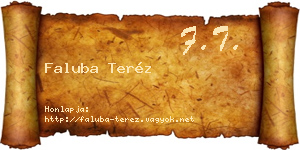 Faluba Teréz névjegykártya
